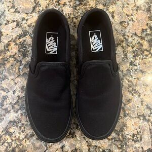 Women’s slip on Vans size 9 - black